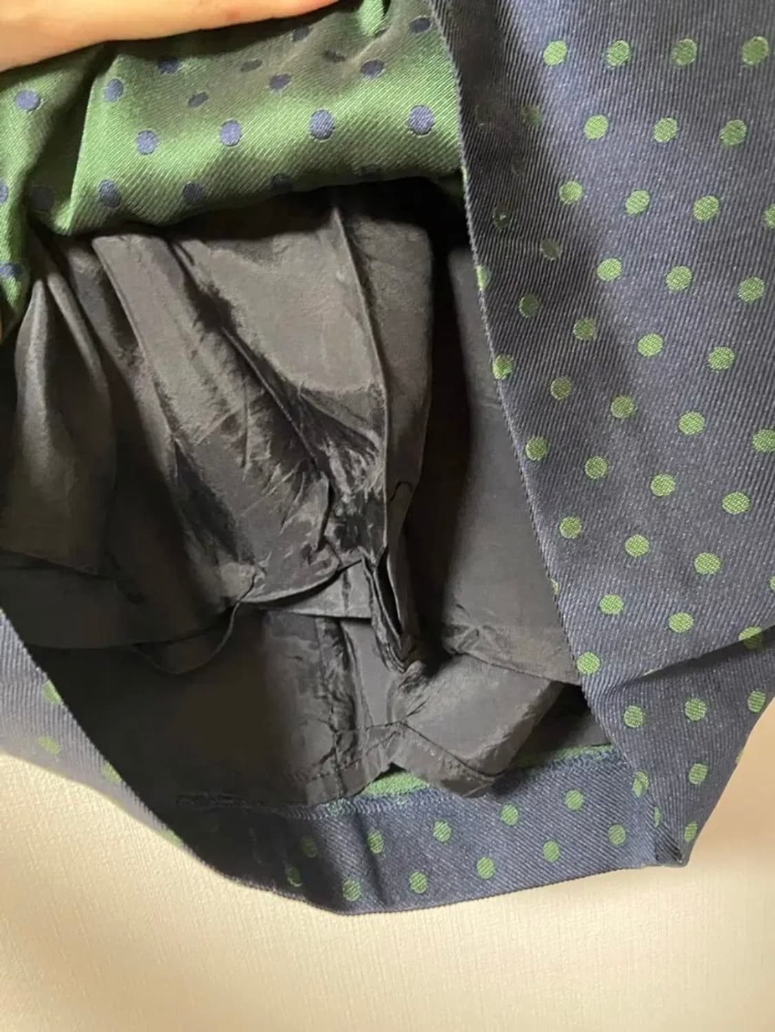 빈티지 도트 미디 스커트 상품이미지3