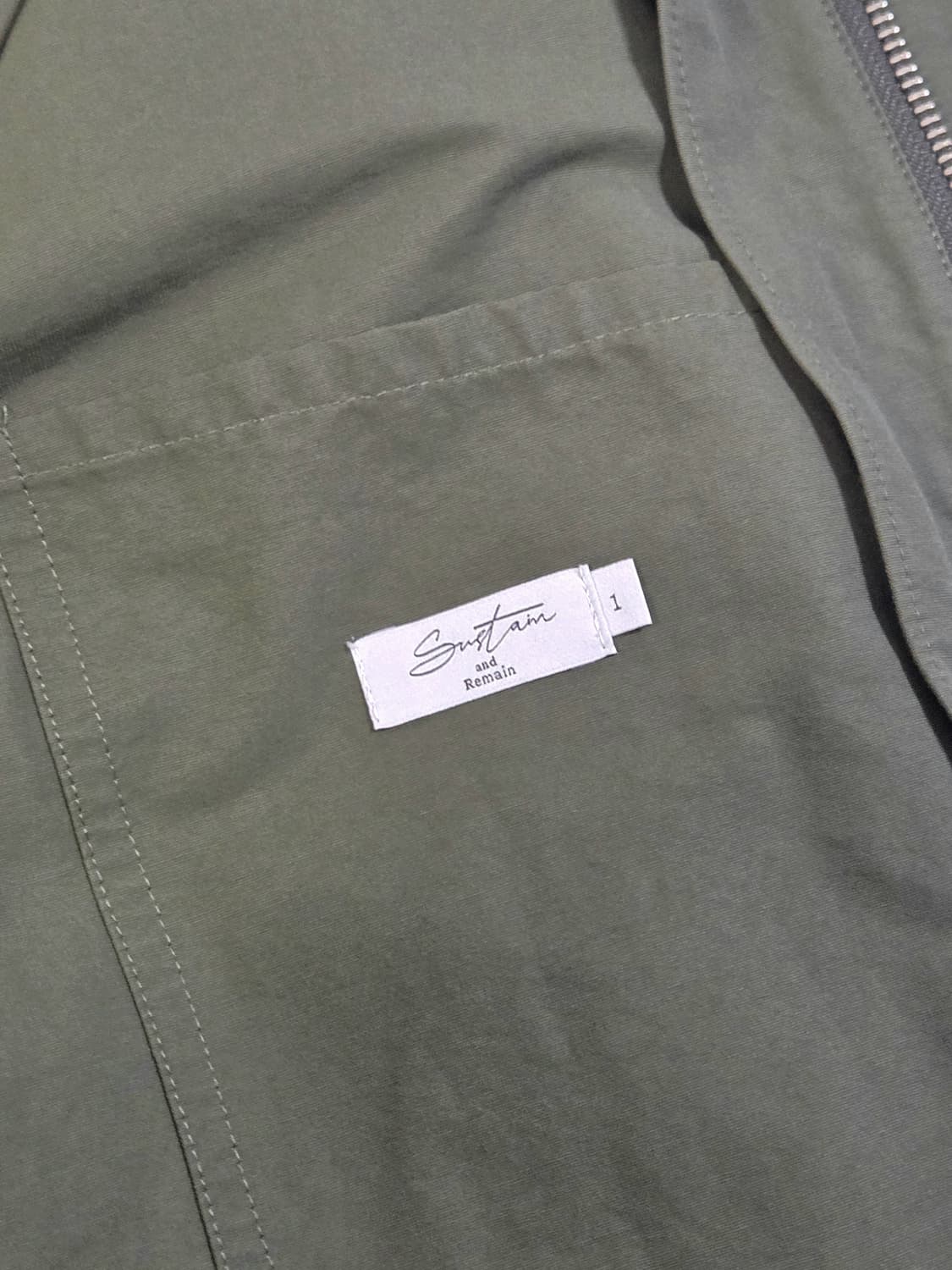 서스테인 서플라이 파카 v1 올리브 1사이즈 상품이미지5