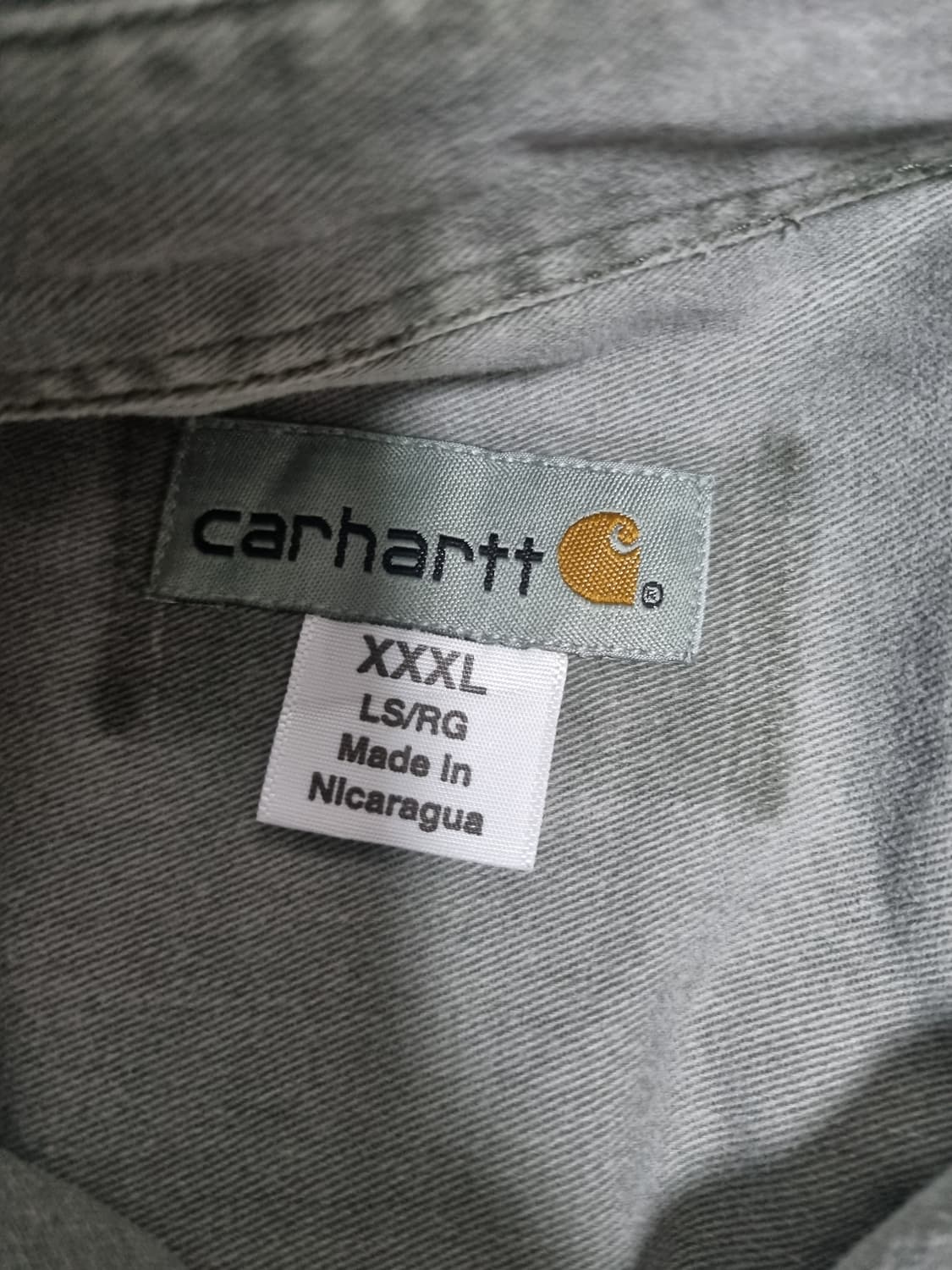 칼하트 반팔 그레이 워크셔츠 (XXXL) 상품이미지2