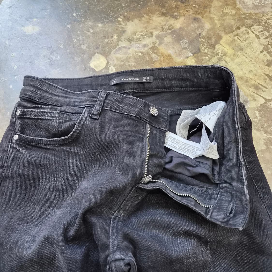 26) ZARA 흑청 데님 팬츠 청바지 상품이미지3