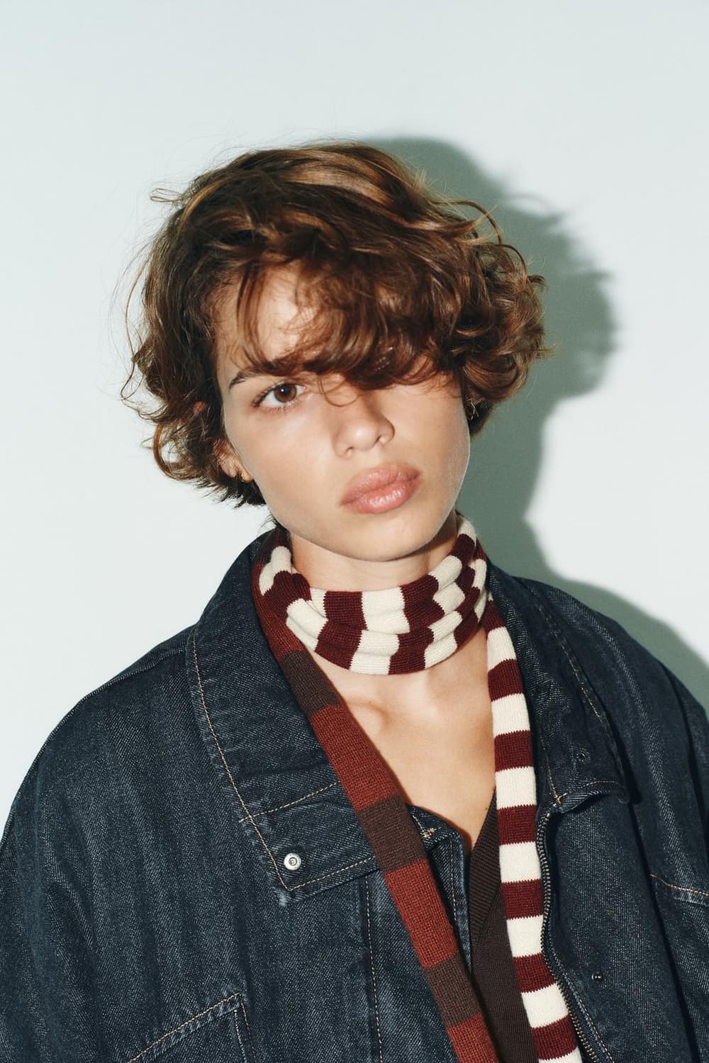 자라 스트라이프 니트 머플러 상품이미지2