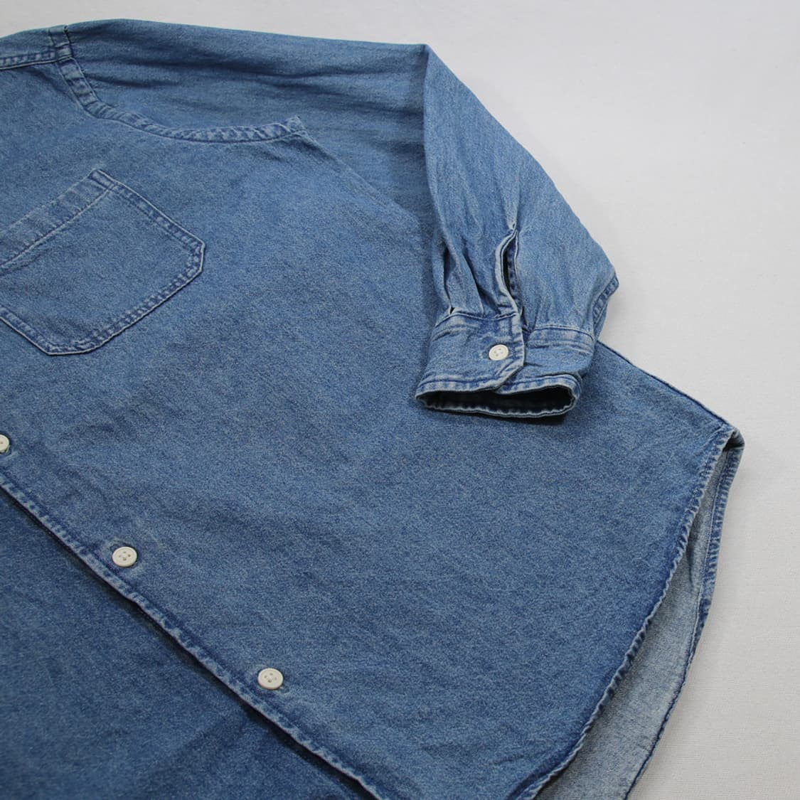 (착용컷) GU 데님 셔츠 (남성용 103) 상품이미지6