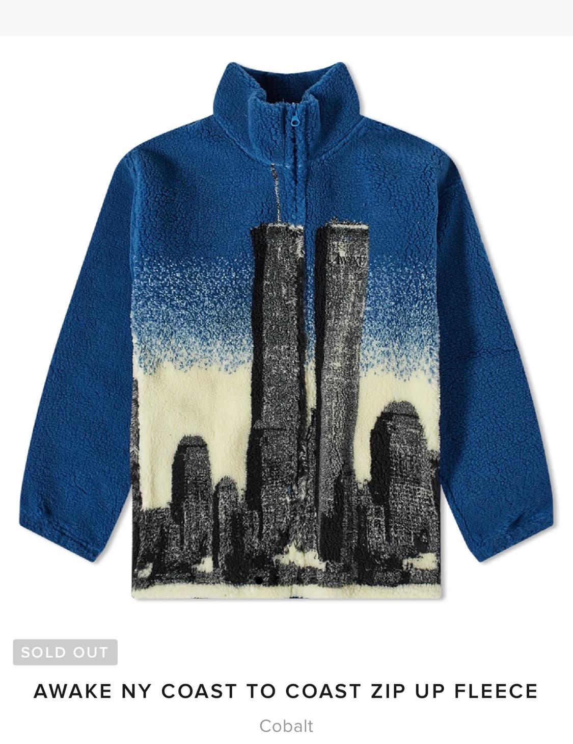 S/ 어웨이크 뉴욕 할리우드 플리스 집업 상품이미지2