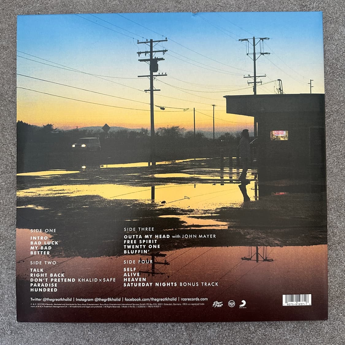 칼리드 Khalid Free Spirit LP 상품이미지2