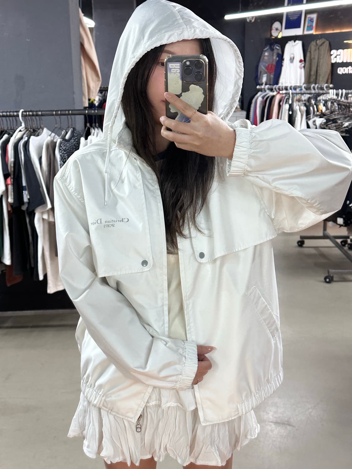 크리스찬 디올 스포츠 화이트 폴리쉘 자켓 상품이미지3