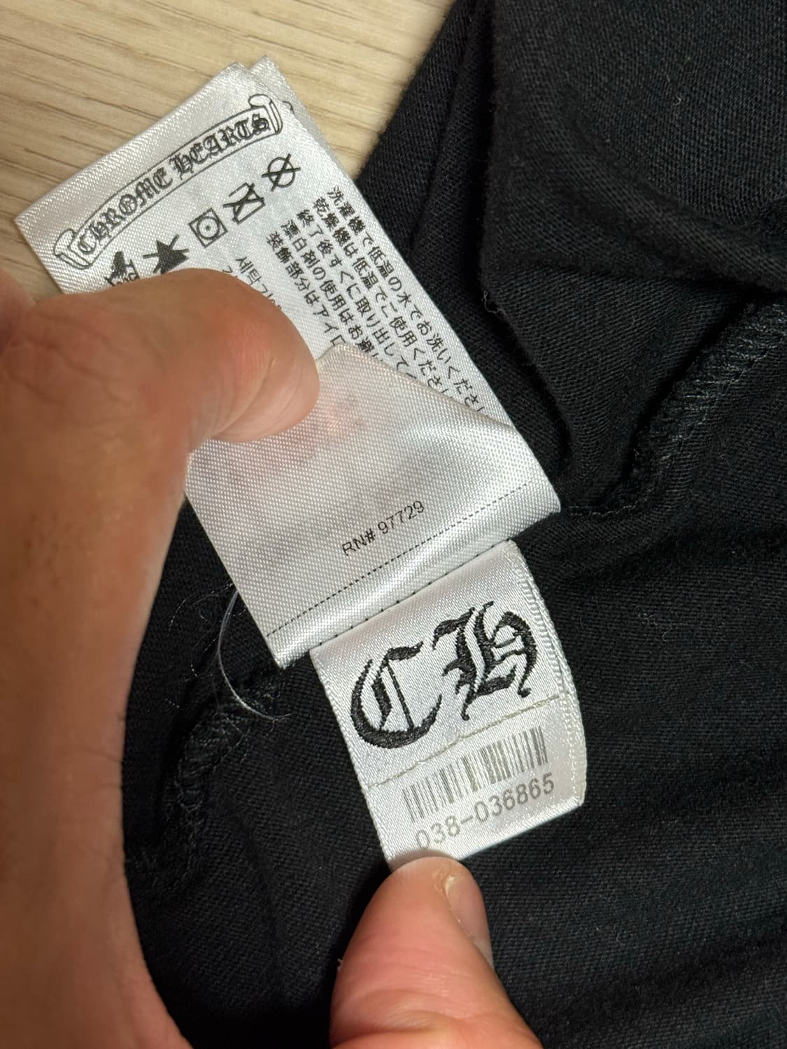 크롬하츠 스크롤라벨 롱슬리브 블랙 XL 상품이미지10