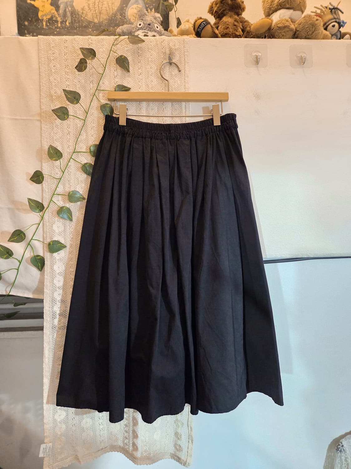 블랙 데일리 스커트 상품이미지4