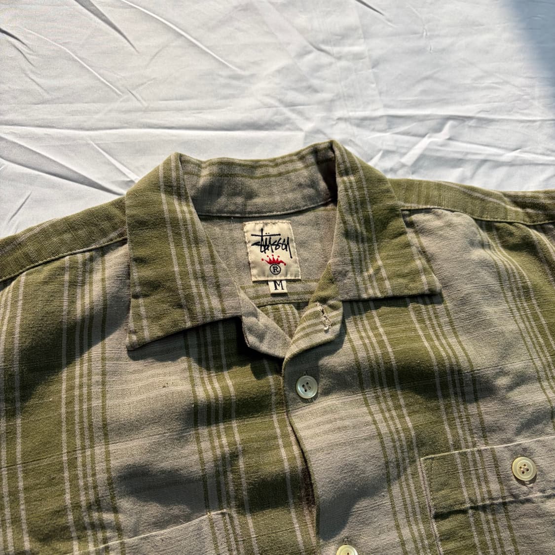 90s usa 올드 스투시 체크 셔츠 상품이미지3