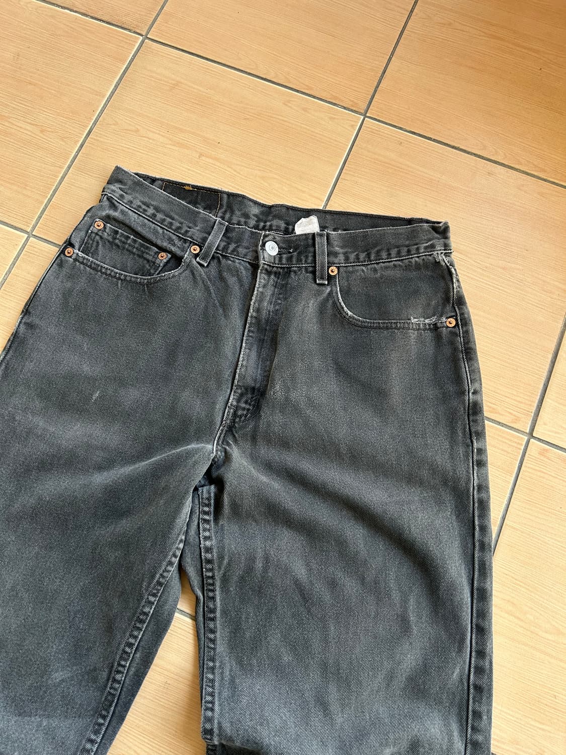 90’s USA 리바이스550 블랙진 34(32) 상품이미지2