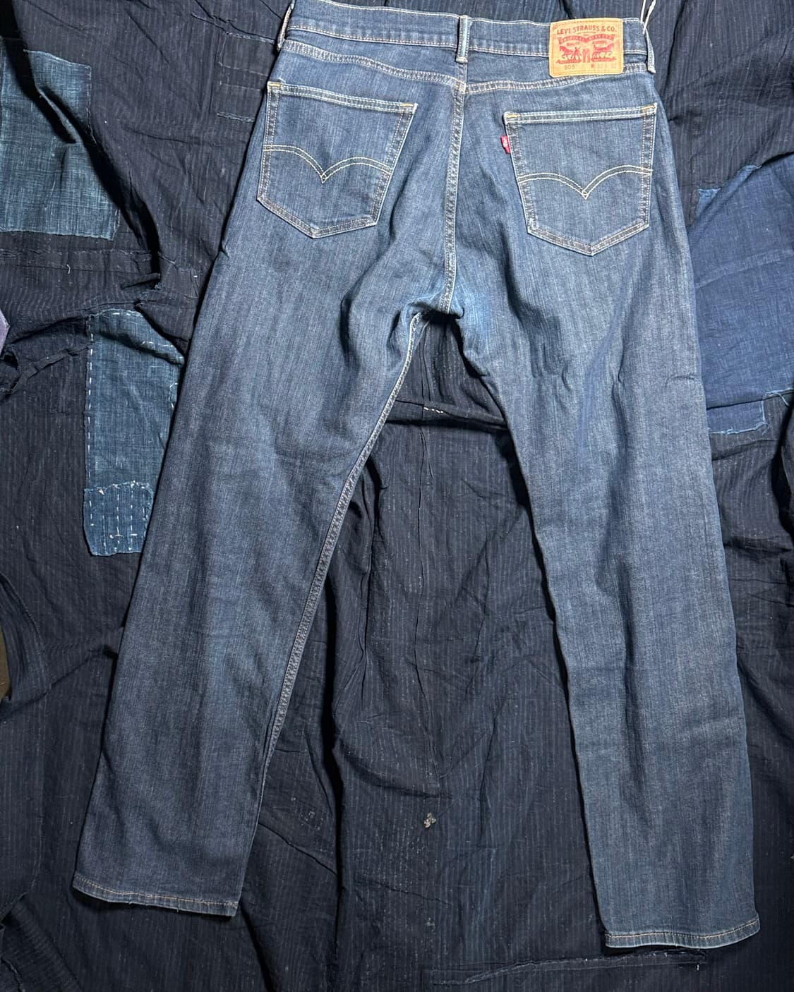 리바이스 505 레귤러 핏 데님 팬츠 32 상품이미지5