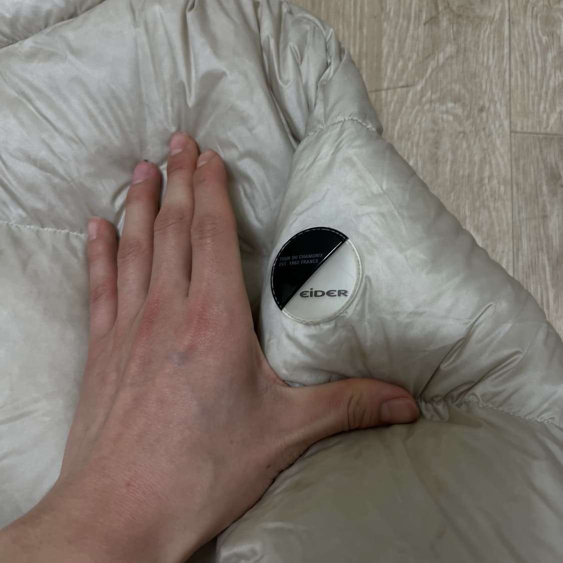 아이더 와펜 구스다운 푸퍼 숏패딩 M/95  상품이미지4