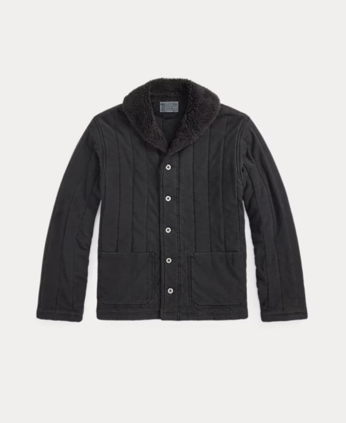 [25FW/XL] RRL(더블알엘) 플리스 칼라 퀄티트 저지 자켓 판매  상품이미지5