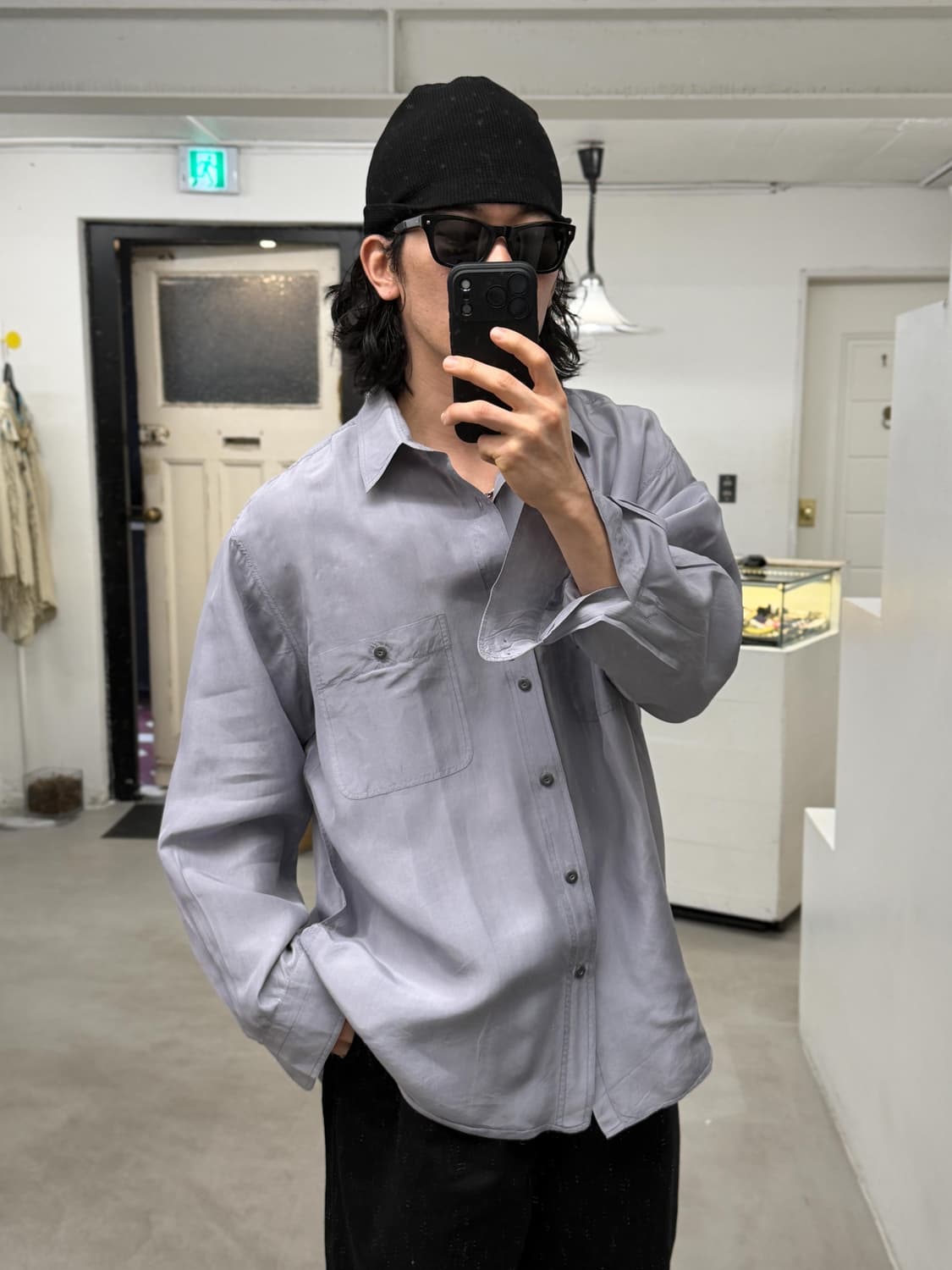 재팬 실크 셔츠 상품이미지5