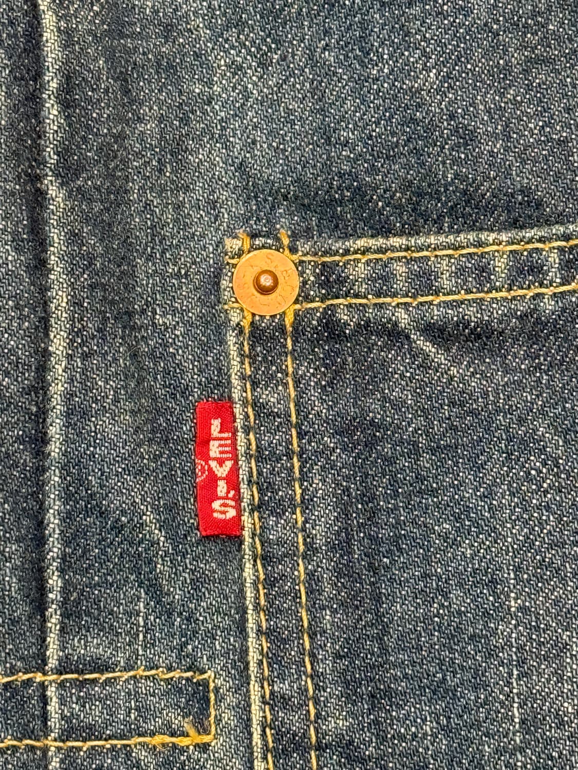 90s 리바이스 LVC type1 셀비지 데님자켓 상품이미지4