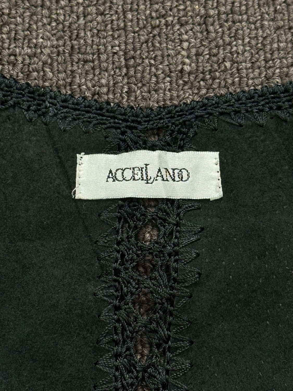 OS)재패니즈 빈티지 리얼 레더 에스닉 크로쉐 베스트 상품이미지3