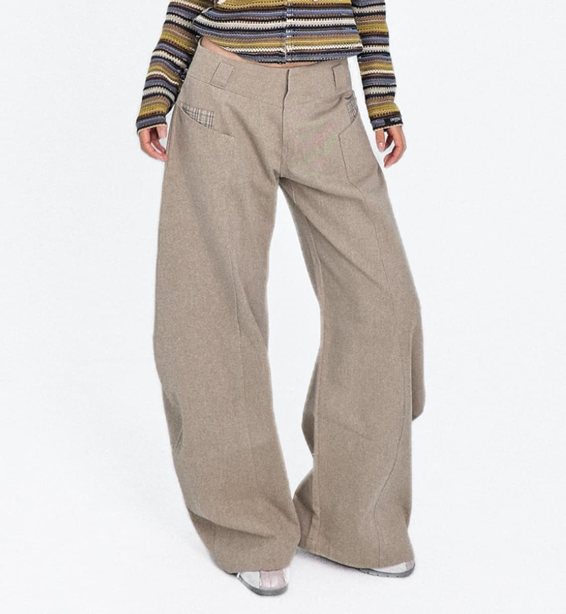 구매) 오운서 Velour Check Pocket Curve Pants 상품이미지1