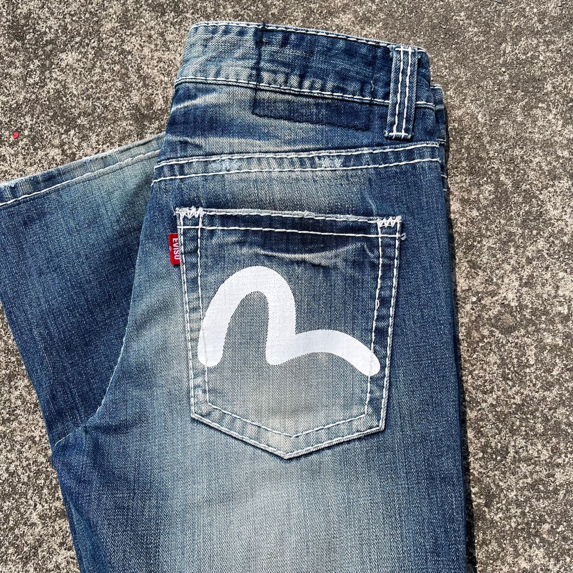 [34] 에비수 빅로고 데님 팬츠 상품이미지1