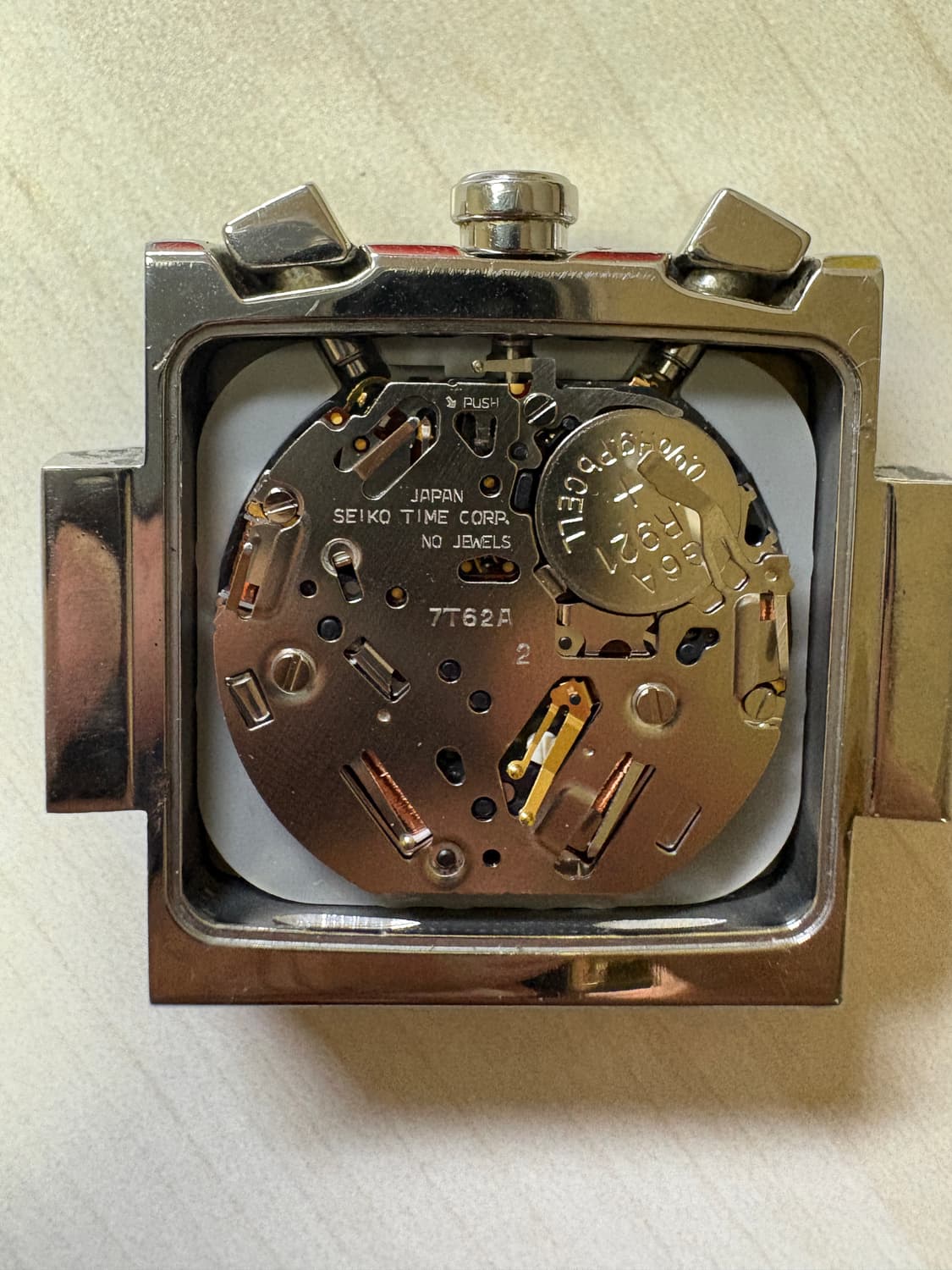 세이코 알바 메탈 스퀘어 크로노그래프 10기압 시계 상품이미지10