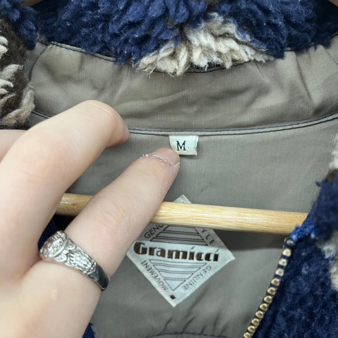 그라미치 패턴 플리스 집업 남m 상품이미지4