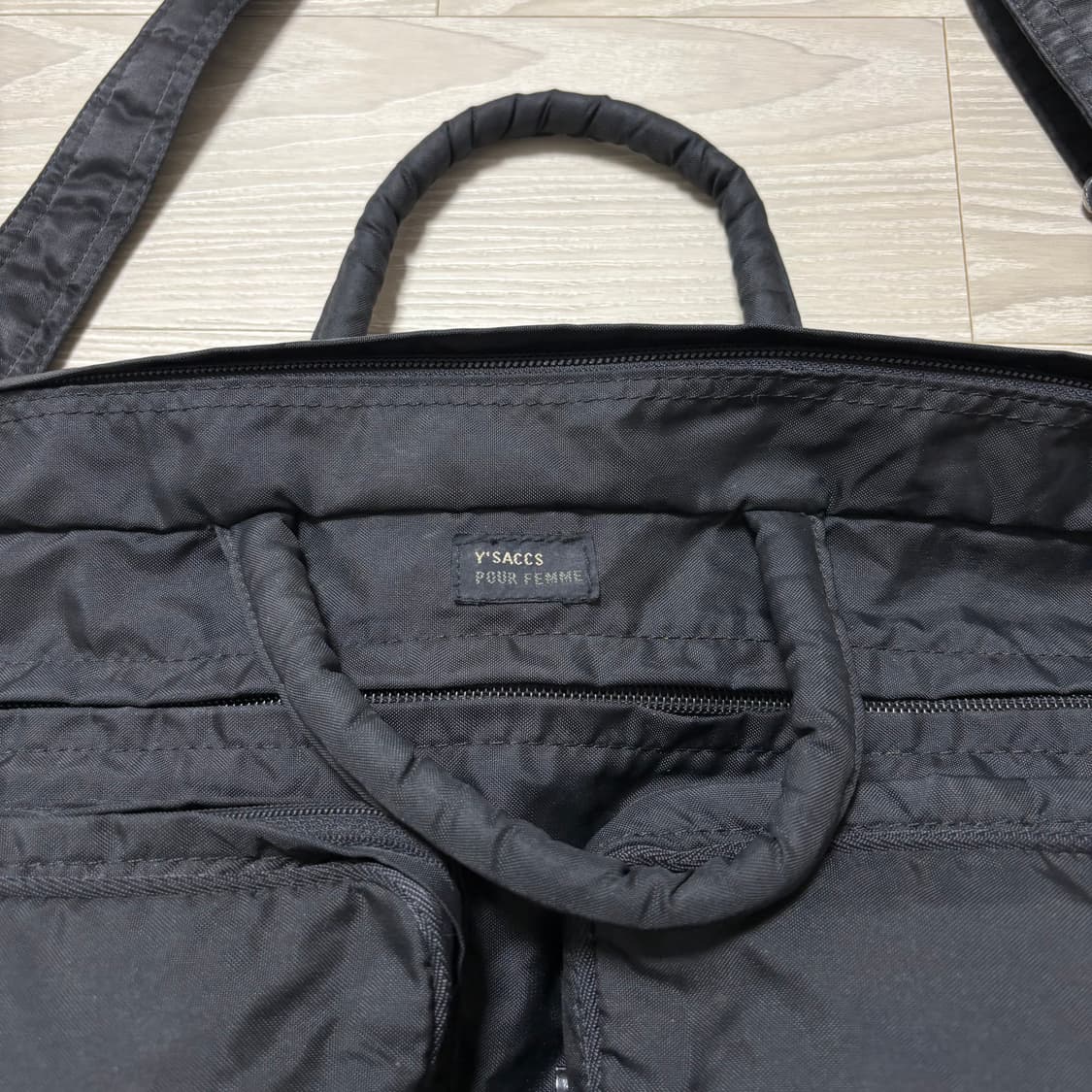 요지야마모토 미니 보스턴백 상품이미지3