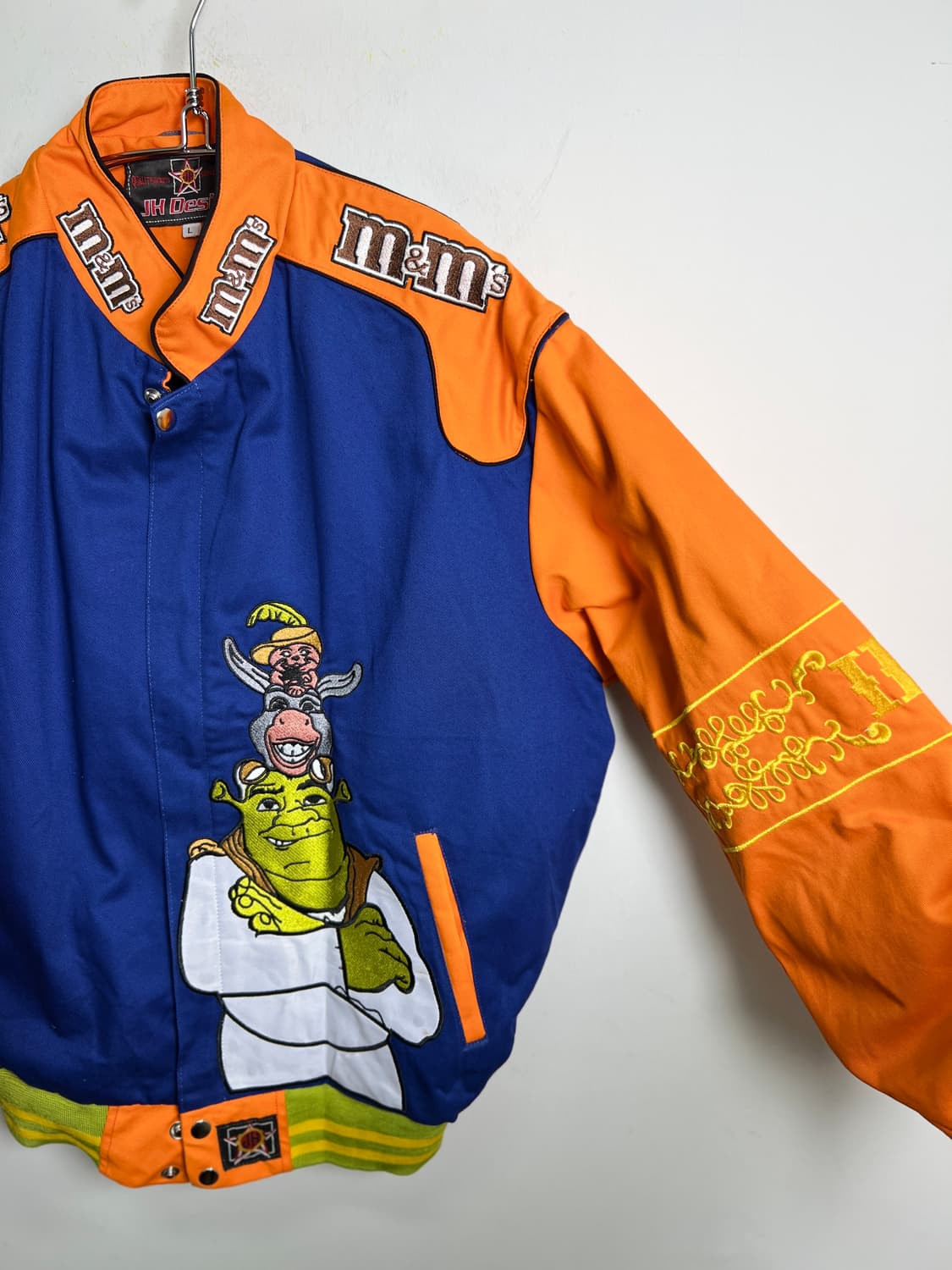 Vintage m&m 슈렉 racing jacket 상품이미지4