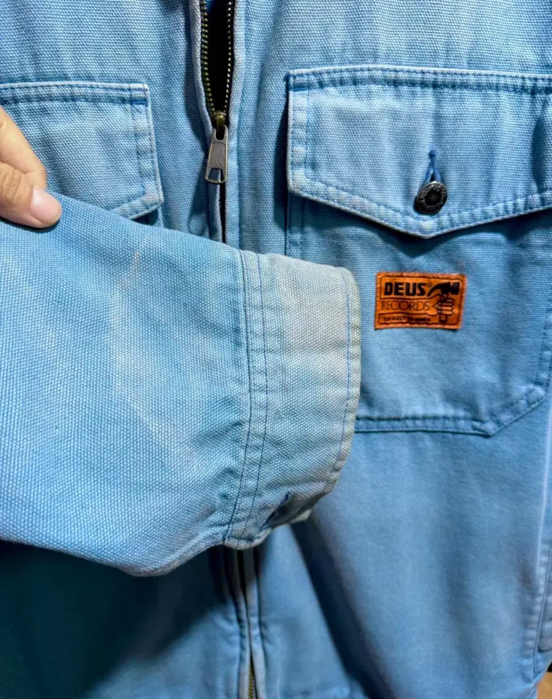 데우스 엑스 마키나 레코즈 캔버스 청데님(XL) 상품이미지5