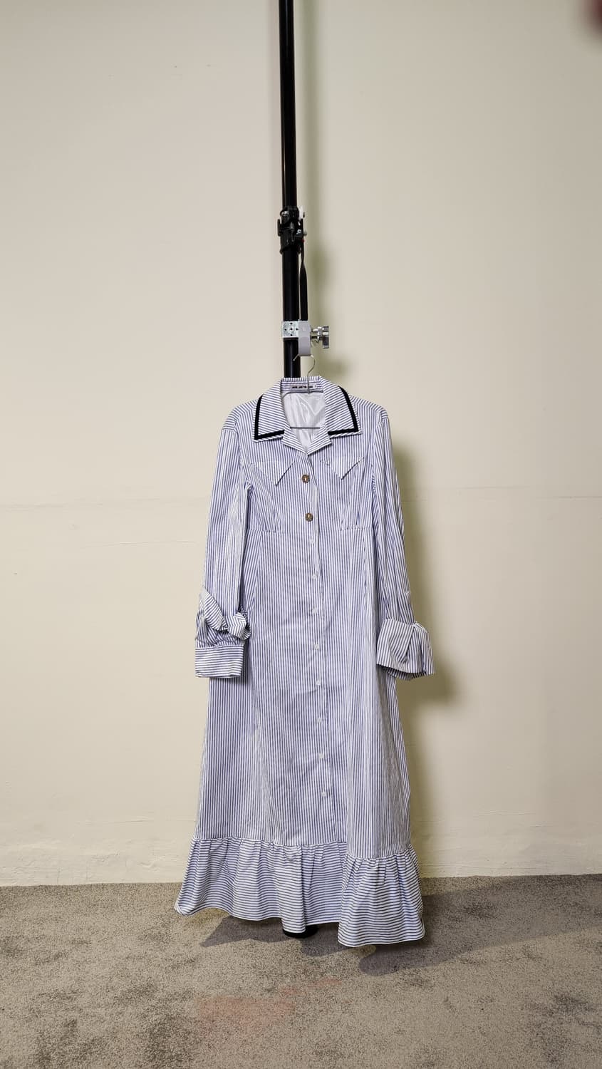 앤앤더크라우드 롱 셔츠 원피스 상품이미지1