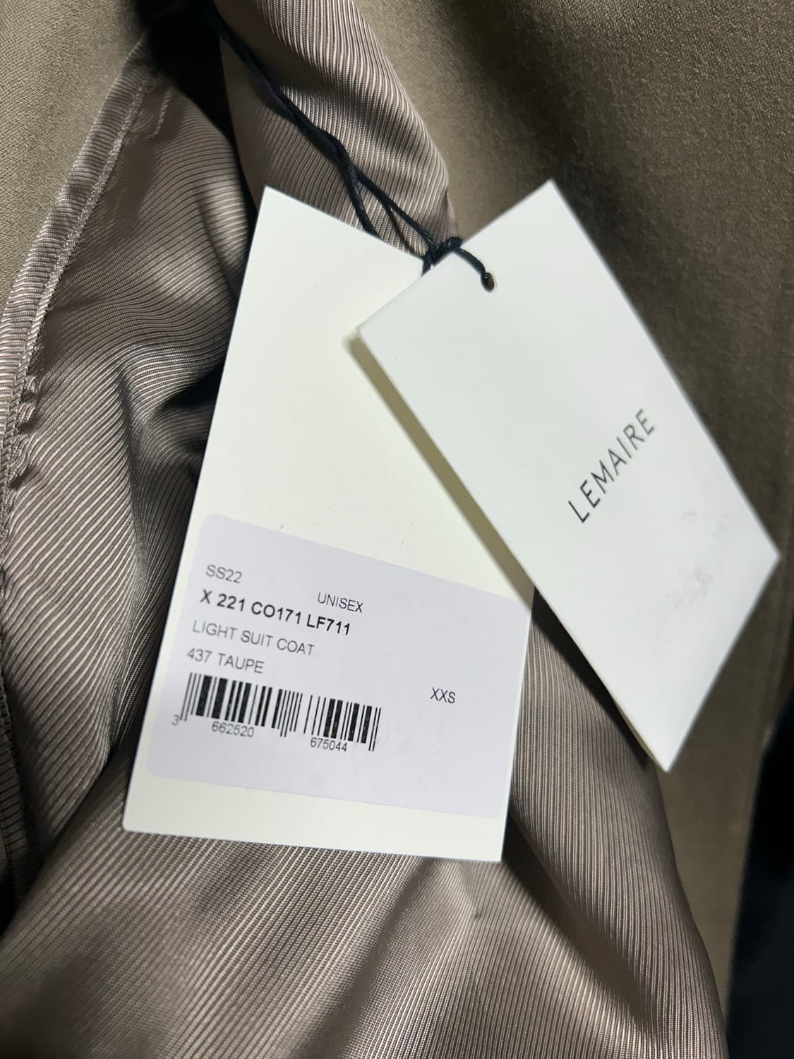 르메르 라이트 수트 코트 상품이미지8