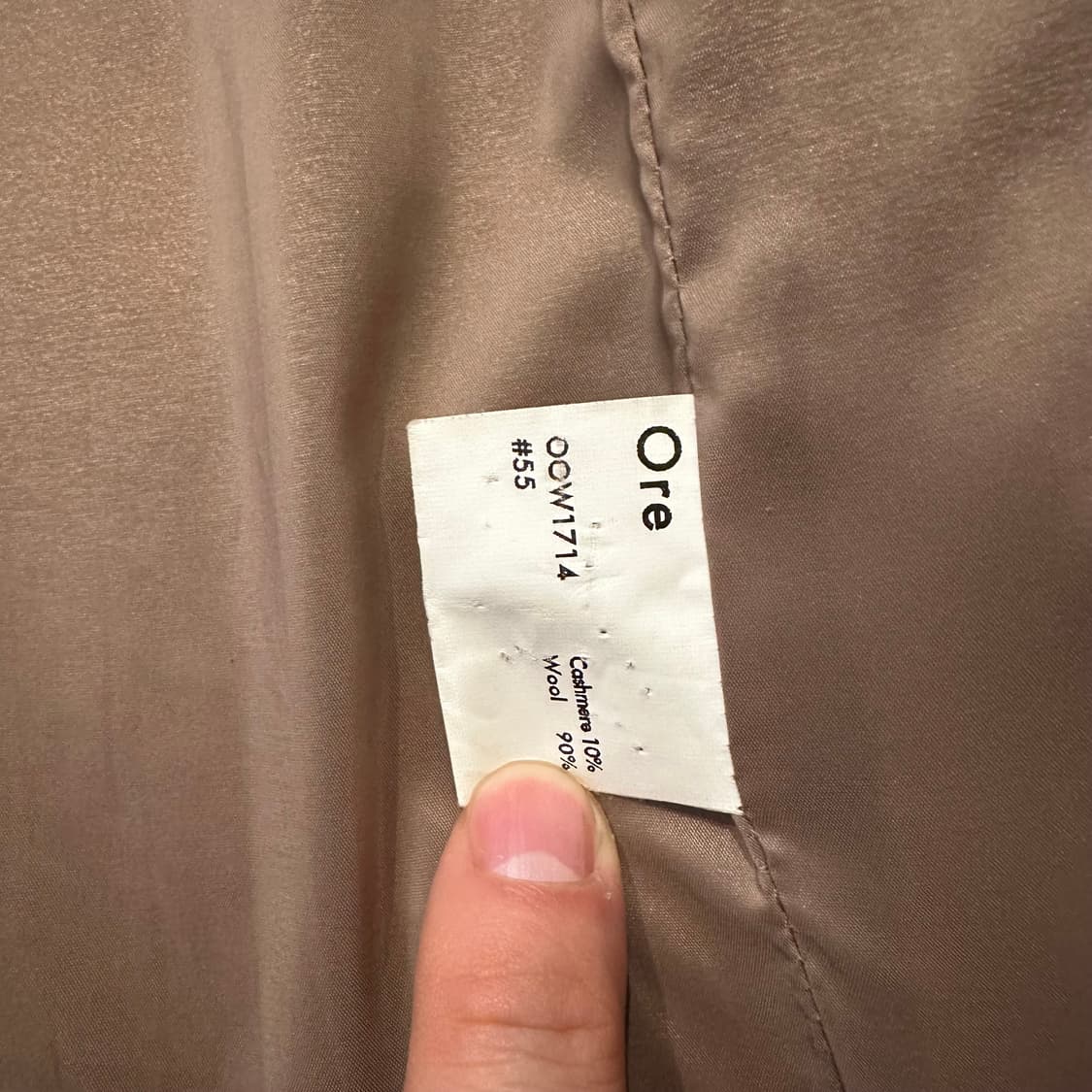 Ore 오어 울 캐시미어 더블 코트 상품이미지5