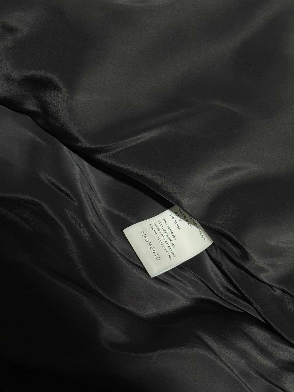 아모멘토 비건레더 블루종 상품이미지3