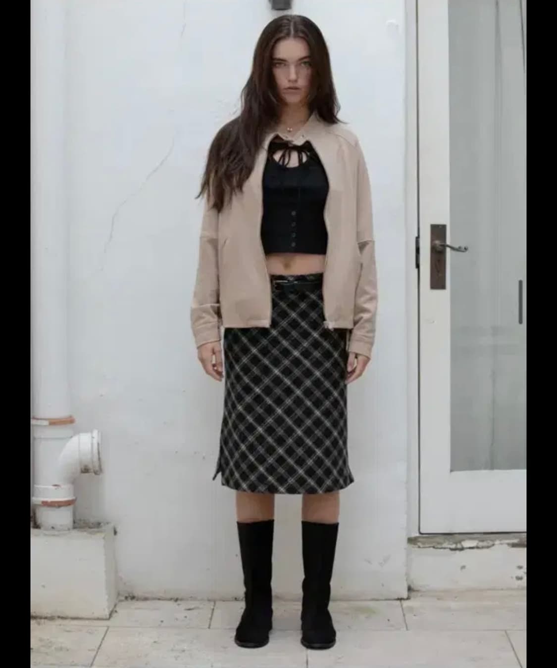 디망쉬 체크스커트 상품이미지2