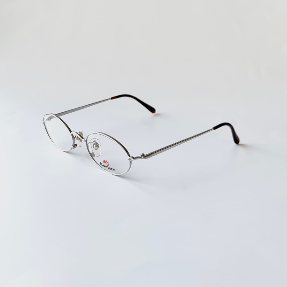 741 데드스탁 라운드 실버 오벌 호피 미니멀 빈티지안경 상품이미지2