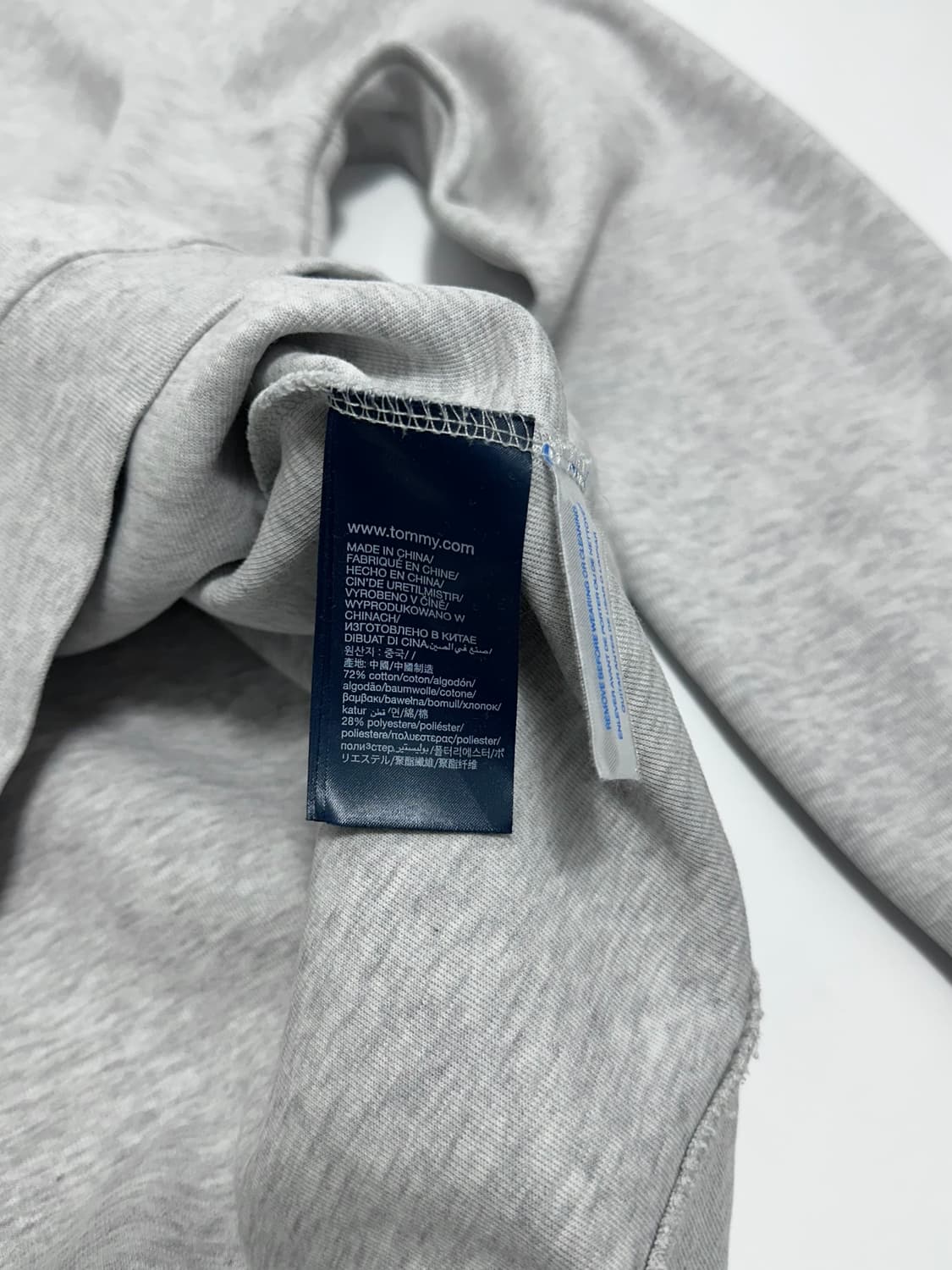 타미힐피거 스몰 로고 맨투맨 멜란지그레이 상품이미지6