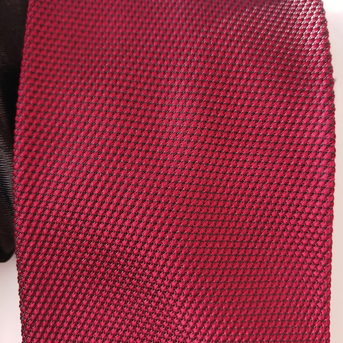 겐조 실크 와인톤레드 텍스처 넥타이 8.6cm A+등급 A19216
 상품이미지7