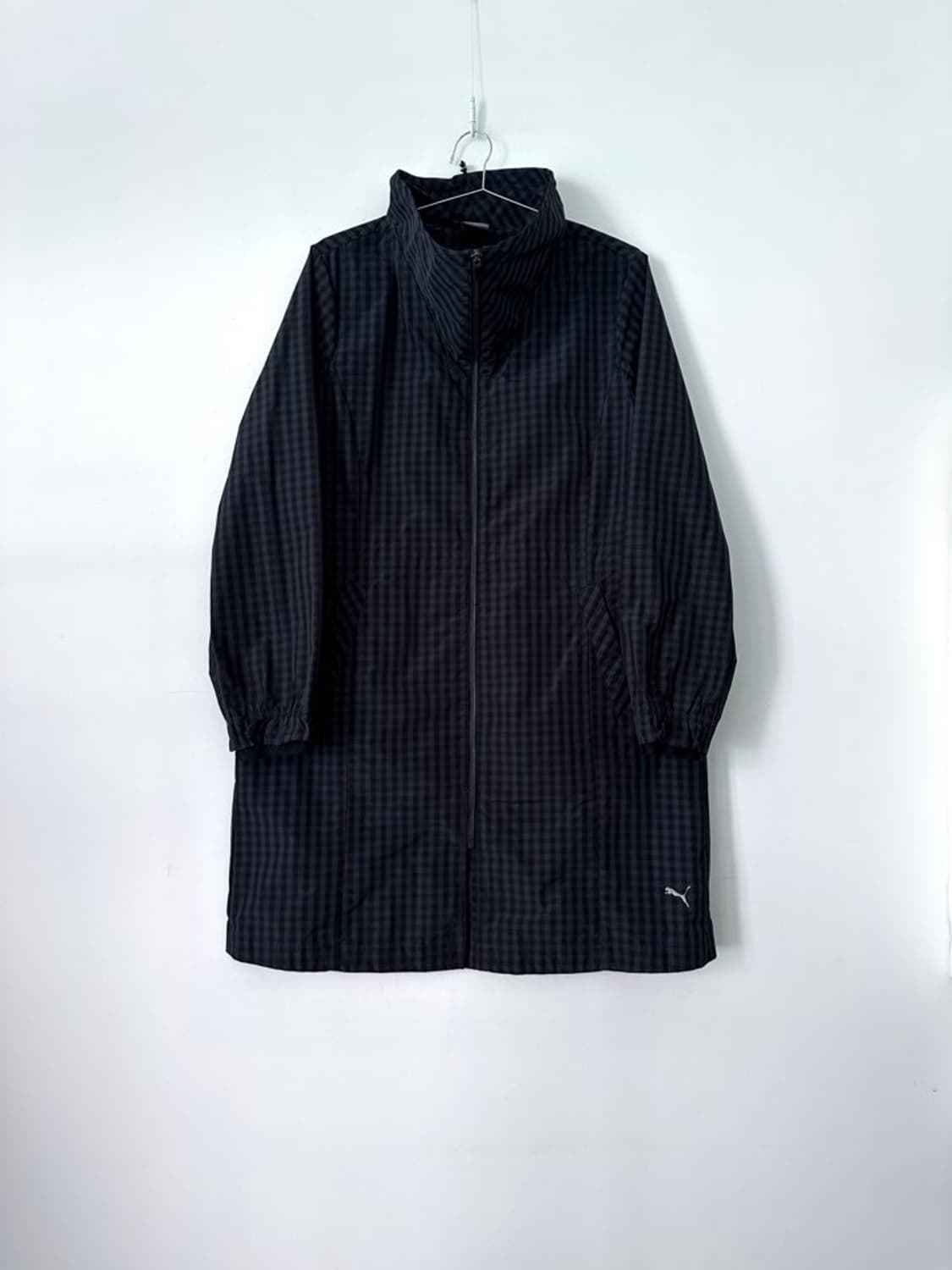 PUMA check anorack jacket / navy 상품이미지1