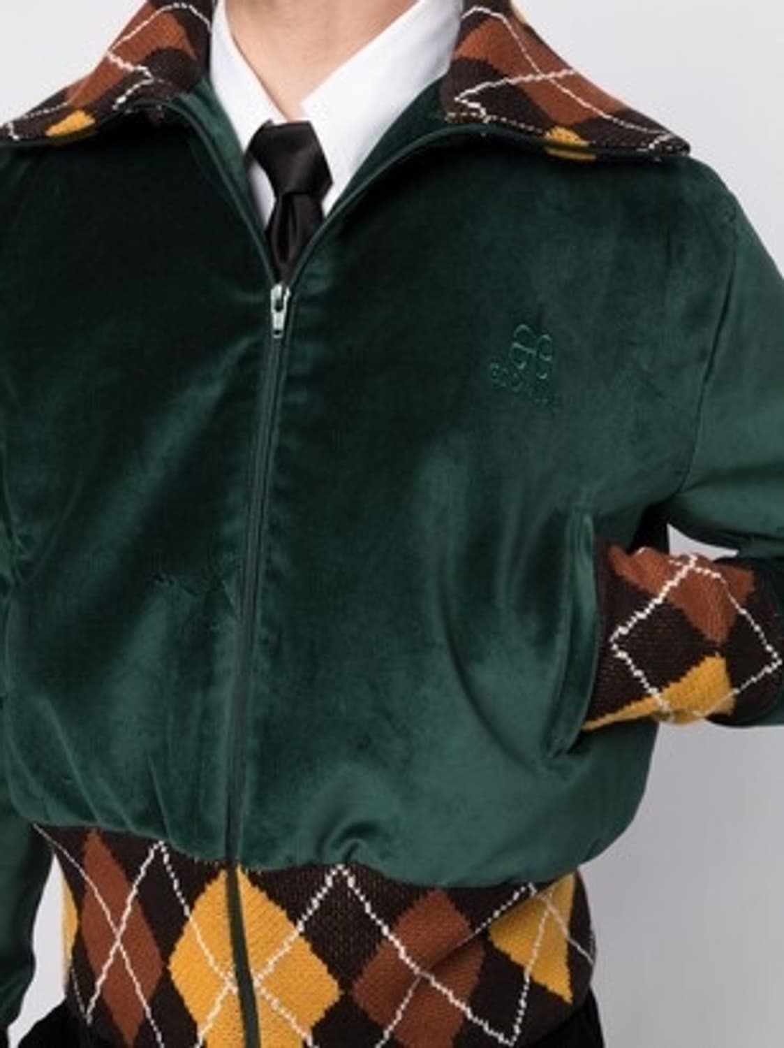 에곤랩 벨벳 집업 그린 L 상품이미지2