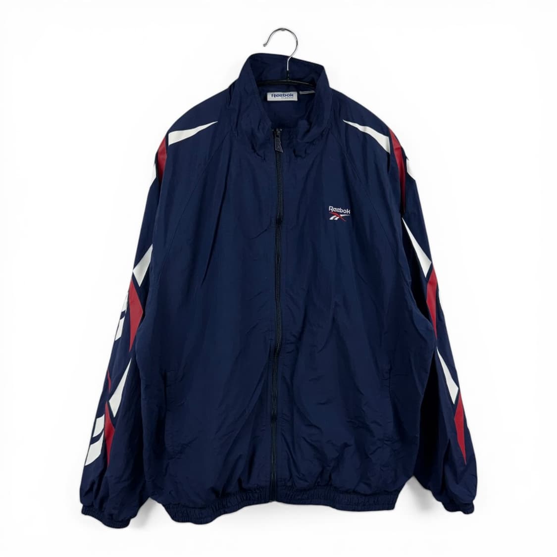 (XL) 리복 올드스쿨 로고플레이 우븐 바람막이 자켓 네이비 상품이미지1