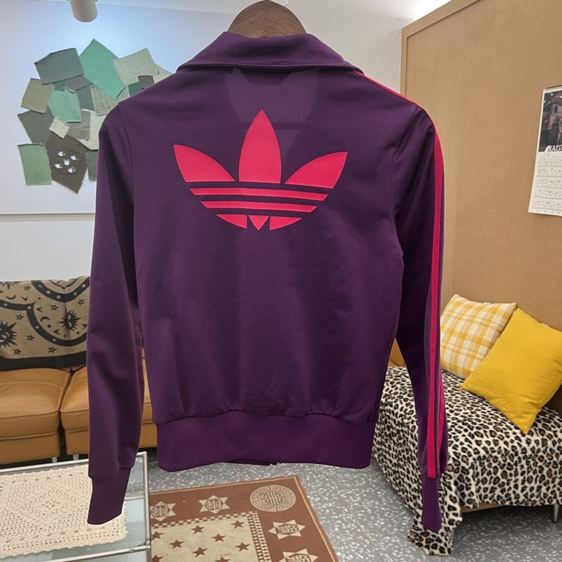아디다스 파이어버드 Y2K 00's 퍼플핑크 져지 집업 85 C10153 상품이미지4