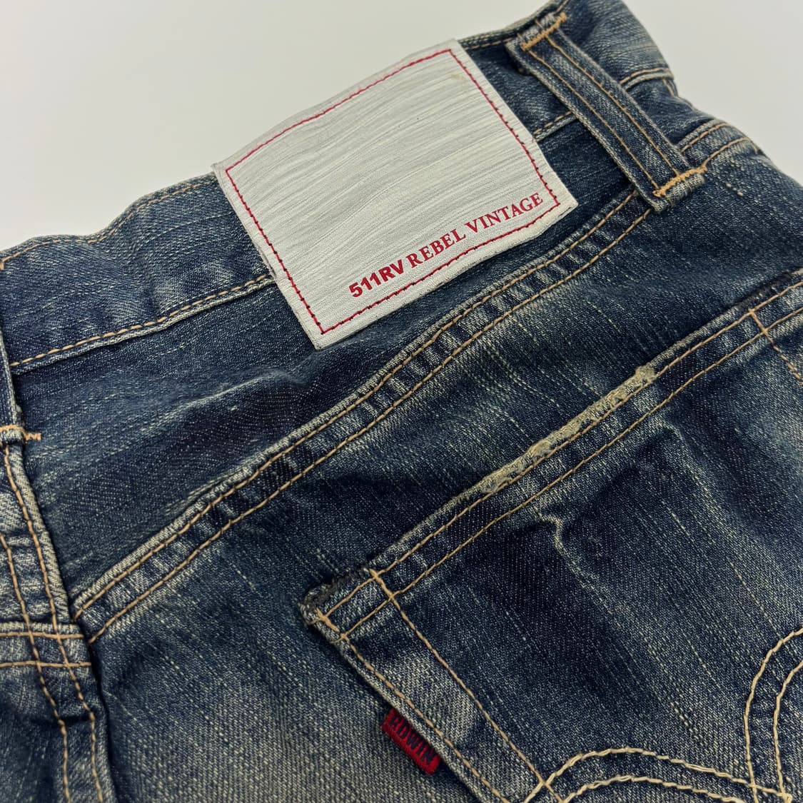 에드윈(EDWIN) 511RV 레벨 빈티지 워싱 데님 상품이미지6
