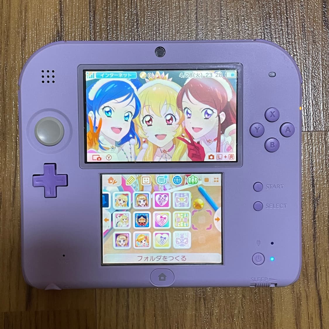 닌텐도 2ds 식빵 보라색 아이카츠 프리파라 프리티리듬 상품이미지1