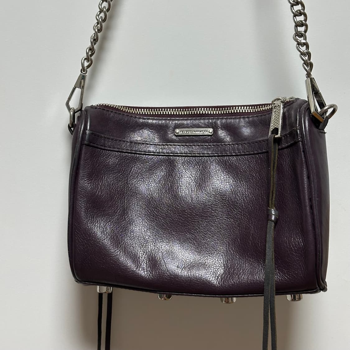 정품 레베카밍코프 미니 MAC 크로스백 버건디 상품이미지5