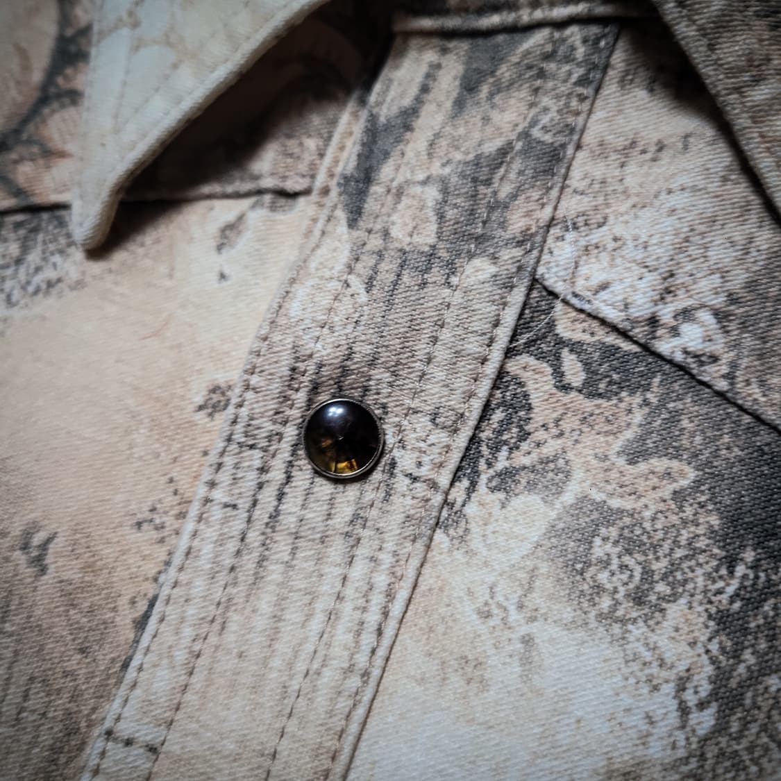 TORNADO MART Floral Print Western Shirts 상품이미지3