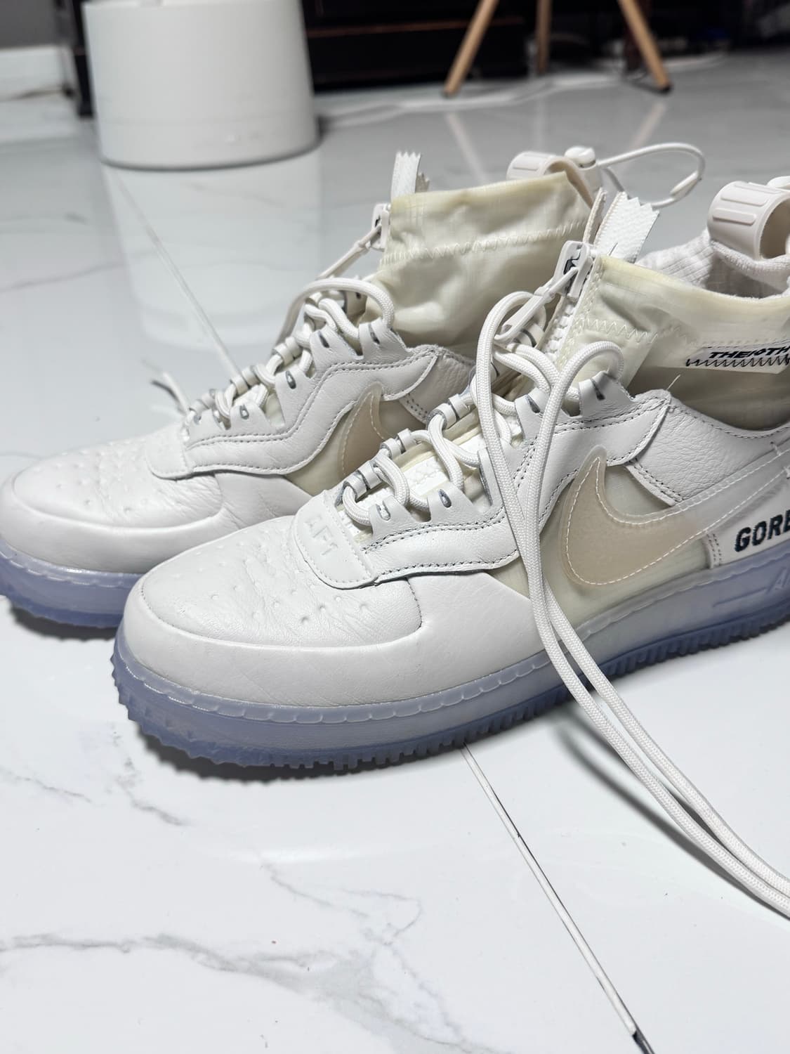 나이키 에어포스1 하이윈터 고어텍스 화이트 255 상품이미지2