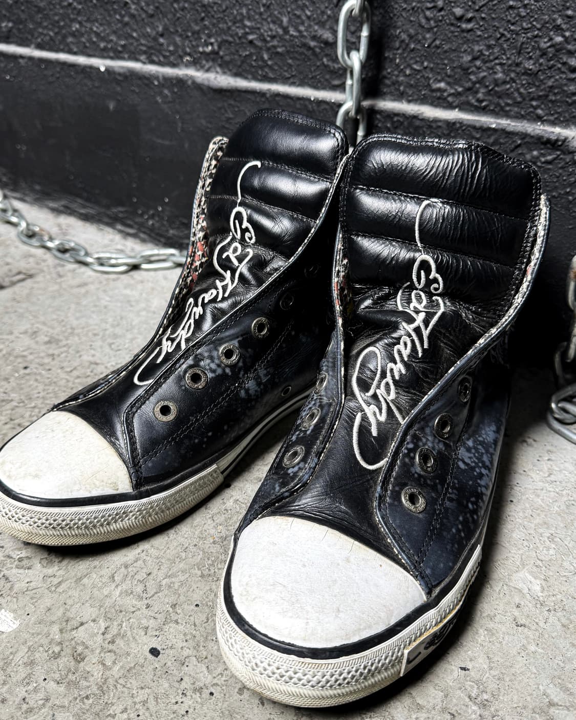 Ed Hardy – Dragon Print High-top Sneaker 상품이미지3