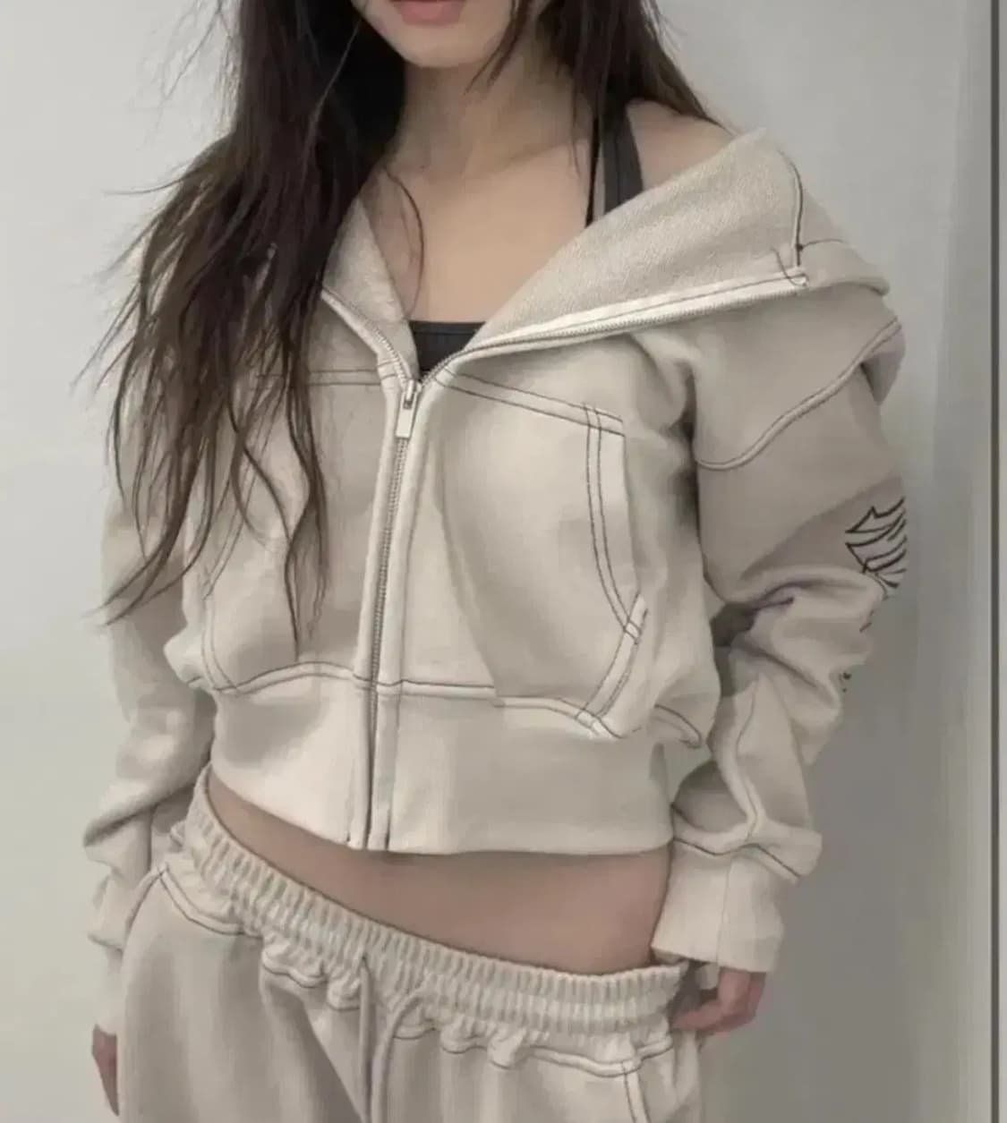 플노팔 플리즈노팔로우 바시티 헤비웨이트 팬츠 샌드 상품이미지2