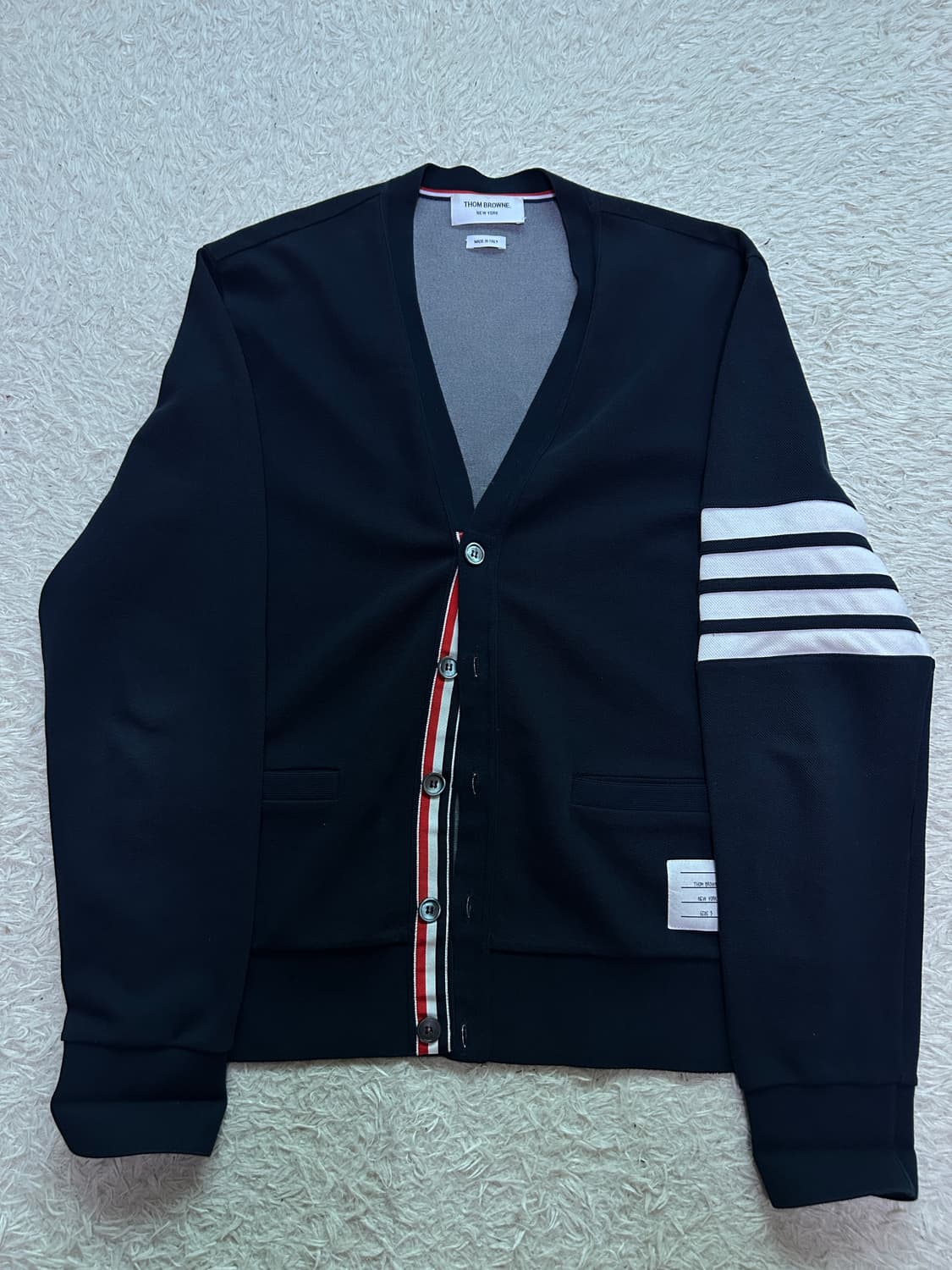 [5size, 상태굿] 톰브라운 바시티 브이넥 가디건 상품이미지1