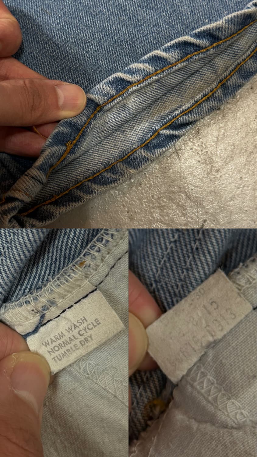 70's USA Made 빈티지 리바이스 646 벨바텀 부츠컷 오렌지탭 상품이미지9