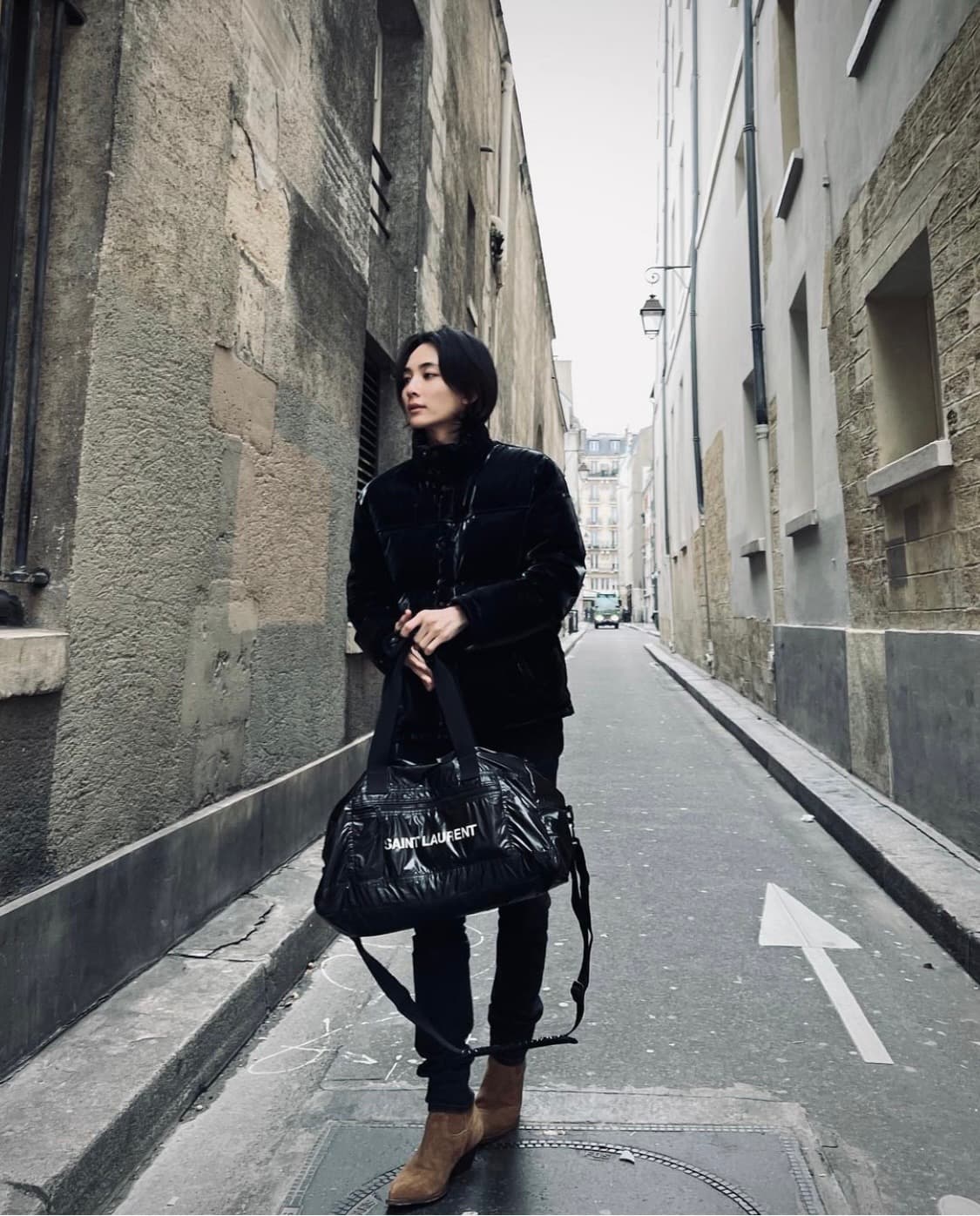 생로랑 래커드 패딩 50사이즈 상품이미지3