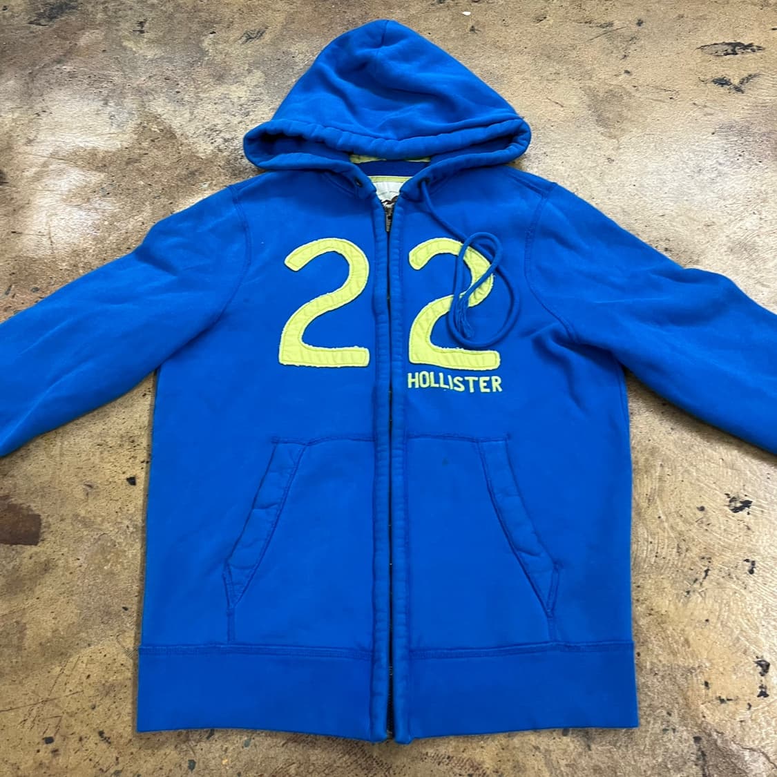 홀리스터 블루 연두 후드집업  상품이미지3