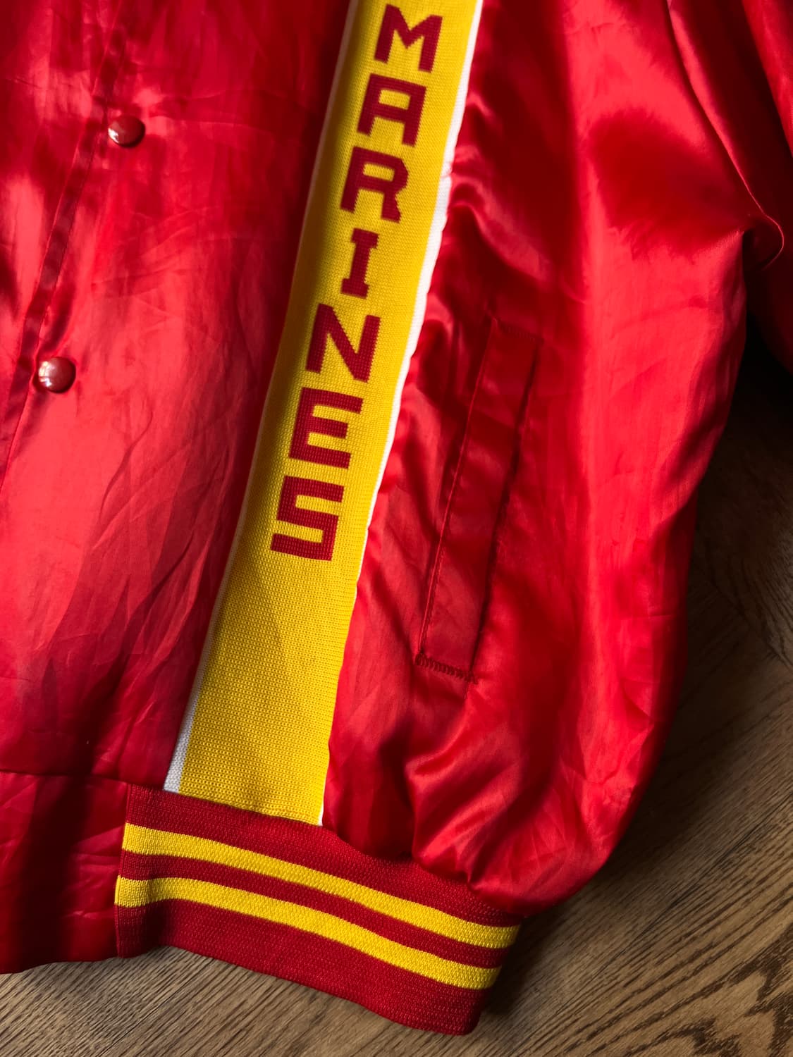 [XL]90's USA Made USMC 미 해병대 나일론 바시티 자켓 상품이미지5